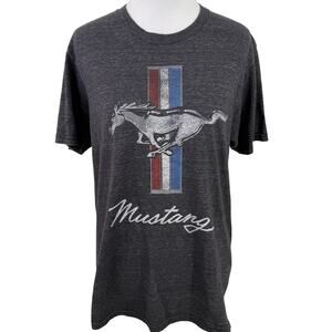 Ford Mustang Women's Grey Soft Graphic T-Shirt Size Medium